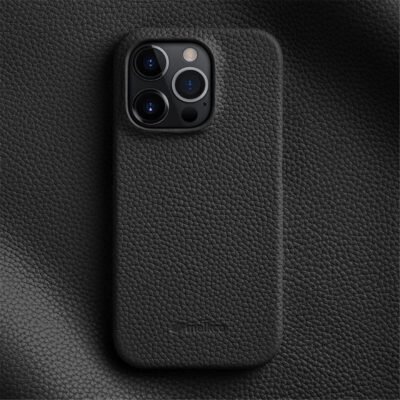 MELKCO For iPhone 13 Pro Max Case Genuine Cow Leather Phone Cover by The Case Factory