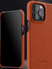MELKCO For iPhone 13 Pro Max Case Genuine Cow Leather Phone Cover by The Case Factory