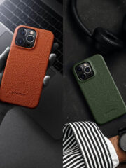 MELKCO For iPhone 13 Pro Max Case Genuine Cow Leather Phone Cover by The Case Factory