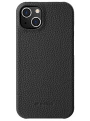 MELKCO For iPhone 13 Case Genuine Cow Leather Phone Case Black iPhone 13 by The Case Factory