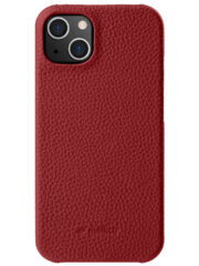 MELKCO For iPhone 13 Case Genuine Cow Leather Phone Case Red iPhone 13 by The Case Factory