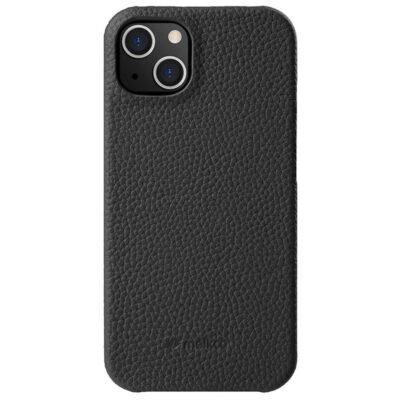 MELKCO For iPhone 13 Mini Case Genuine Cow Leather Phone Cover Black iPhone 13 Mini by The Case Factory