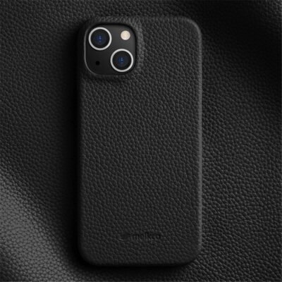 MELKCO For iPhone 13 Mini Case Genuine Cow Leather Phone Cover by The Case Factory
