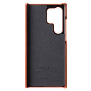 MELKCO For Samsung Galaxy S23 Ultra Case Premium Genuine Leather Open Edge Phone Cover by The Case Factory