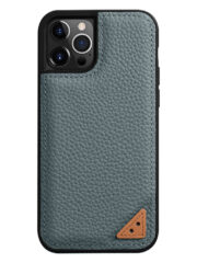 MELKCO For iPhone 13 Pro Max Case Genuine Cow Leather Coated Phone Cover Blue iPhone 13 Pro Max by The Case Factory