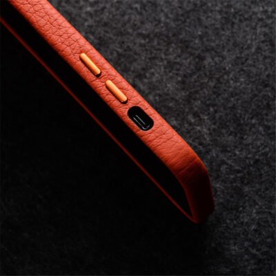 MELKCO For iPhone 14 Pro Max Case Premium Genuine Cow Leather Phone Cover | Compatible with MagSafe by The Case Factory