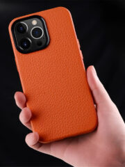 MELKCO For iPhone 14 Pro Max Case Premium Genuine Cow Leather Phone Cover | Compatible with MagSafe by The Case Factory