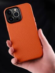 MELKCO For iPhone 13 Pro Case Premium Genuine Cow Leather Phone Cover by The Case Factory