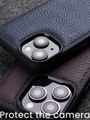 MELKCO For iPhone 14 Pro Max Case Genuine Cow Leather Coated Phone Cover by The Case Factory