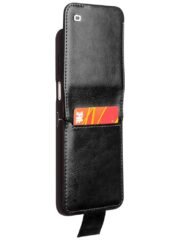 QIALINO For Samsung Galaxy Z Flip5 Case Genuine Leather Slim Fit Phone Cover with Card Holder by The Case Factory