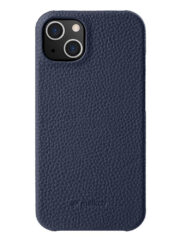 MELKCO For iPhone 15 Plus Case Genuine Cow Leather Phone Cover Dark Blue iPhone 15 Plus by The Case Factory