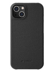 MELKCO For iPhone 15 Plus Case Genuine Cow Leather Phone Cover Black iPhone 15 Plus by The Case Factory