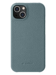 MELKCO For iPhone 15 Plus Case Genuine Cow Leather Phone Cover Baby Blue iPhone 15 Plus by The Case Factory