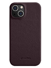 MELKCO For iPhone 15 Plus Case Genuine Cow Leather Phone Cover Purple iPhone 15 Plus by The Case Factory