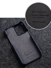 MELKCO For iPhone 15 Pro Case Genuine Cow Leather Phone Cover by The Case Factory