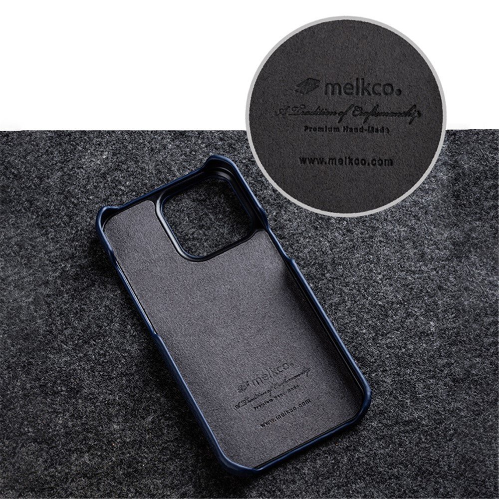 MELKCO For iPhone 15 Pro Case Genuine Cow Leather Phone Cover by The Case Factory