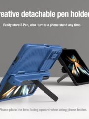 NILLKIN CamShield Fold Case for Samsung Galaxy Z Fold5 TPU-PC Phone Cover Kickstand Shell with Pen Slot by The Case Factory