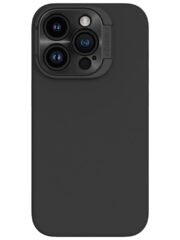 NILLKIN Lenswing Magnetic Phone Case for iPhone 15 Pro Soft Silicone Camera Lens Frame Kickstand Cover Black iPhone 15 Pro by The Case Factory