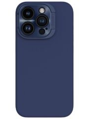 NILLKIN Lenswing Magnetic Phone Case for iPhone 15 Pro Soft Silicone Camera Lens Frame Kickstand Cover Blue iPhone 15 Pro by The Case Factory