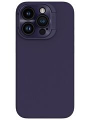 NILLKIN Lenswing Magnetic Phone Case for iPhone 15 Pro Soft Silicone Camera Lens Frame Kickstand Cover Purple iPhone 15 Pro by The Case Factory