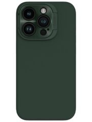 NILLKIN Lenswing Magnetic Phone Case for iPhone 15 Pro Soft Silicone Camera Lens Frame Kickstand Cover Green iPhone 15 Pro by The Case Factory