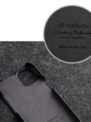 MELKCO For iPhone 12 | iPhone 12 Pro Flip Case Genuine Cow Leather Vertical Phone Cover by The Case Factory