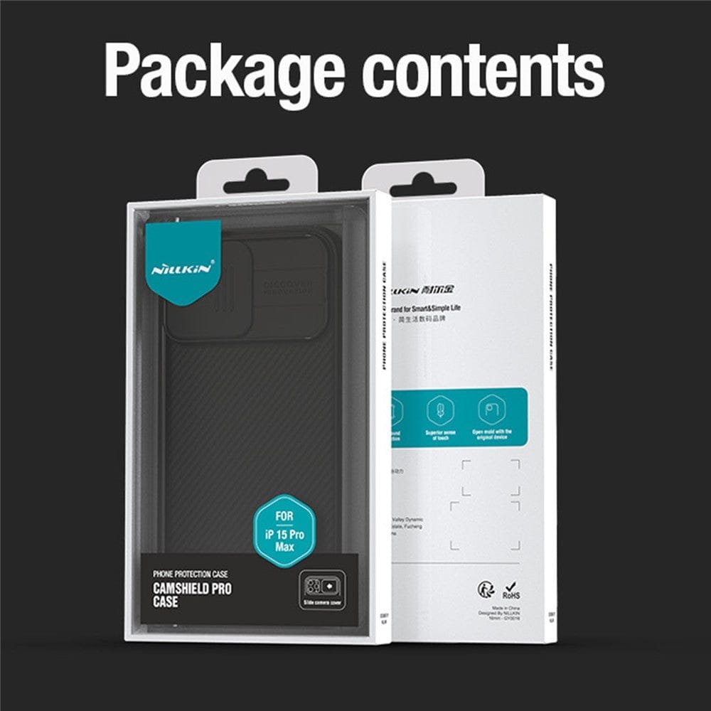 NILLKIN CamShield Pro Series for iPhone 15 Pro Phone Case Slide Camera Shield Cover by The Case Factory