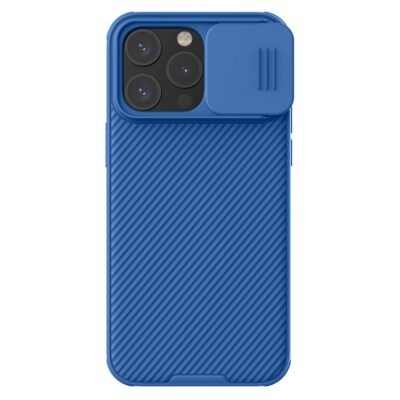 NILLKIN CamShield Pro Case for iPhone 15 Pro Phone Case Camera Lens Protection Magnetic Cover Blue iPhone 15 Pro by The Case Factory