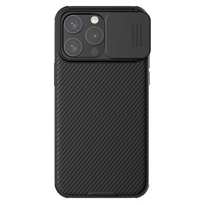NILLKIN CamShield Pro Case for iPhone 15 Pro Max Anti-drop Phone Case Camera Lens Protection Magnetic Cover Black iPhone 15 Pro Max by The Case Factory