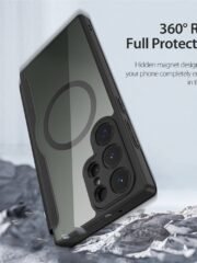 DUX DUCIS Skin X Pro Series For Samsung Galaxy S23 Ultra Leather Case Flip Cover | Compatible with MagSafe by The Case Factory