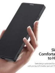 DUX DUCIS Skin X Pro Series For Samsung Galaxy S23 Ultra Leather Case Flip Cover | Compatible with MagSafe by The Case Factory