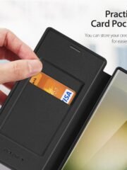 DUX DUCIS Skin X Pro Series For Samsung Galaxy S23 Ultra Leather Case Flip Cover | Compatible with MagSafe by The Case Factory