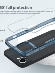 NILLKIN Nature Pro Series for iPhone 15 Plus Protective Phone Case PC Back TPU Frame Phone Cover by The Case Factory
