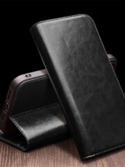 QIALINO For iPhone 15 Case Genuine Leather Folio Wallet Phone Cover by The Case Factory