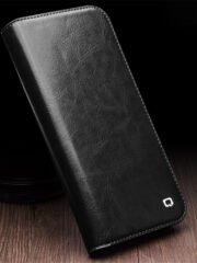 QIALINO For iPhone 15 Pro Genuine Leather Flip Case Full Protection Wallet Cover by The Case Factory