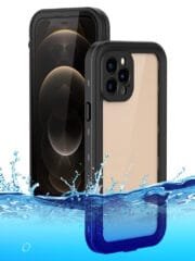 REDPEPPER Dot+ Series For iPhone 12 Pro Max Case IP68 Waterproof Clear Phone Cover Black iPhone 12 Pro Max by The Case Factory