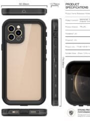 REDPEPPER Dot+ Series For iPhone 12 Pro Max Case IP68 Waterproof Clear Phone Cover by The Case Factory