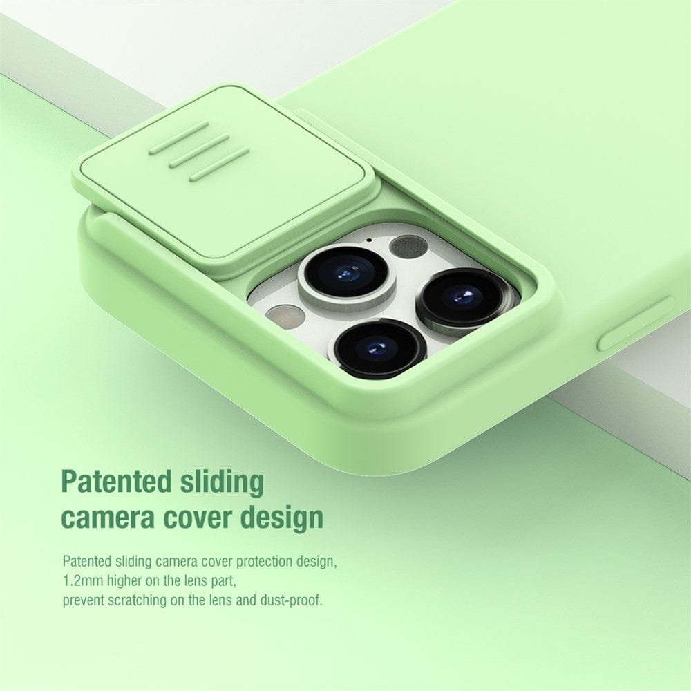 NILLKIN For iPhone 15 Pro Silicone Phone Case Slide Camera Lid Anti-Drop Cover | Compatible with MagSafe by The Case Factory
