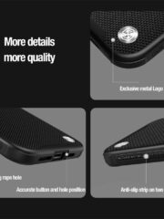 NILLKIN For iPhone 15 Pro Case Textured Prop Cover with Lens Cover Kickstand Phone Cover by The Case Factory