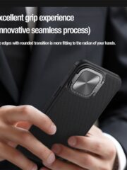 NILLKIN For iPhone 15 Pro Textured Prop Phone Case Cover with Lens Kickstand | Compatible with MagSafe by The Case Factory