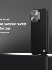 NILLKIN For iPhone 15 Pro Textured Prop Phone Case Cover with Lens Kickstand | Compatible with MagSafe by The Case Factory
