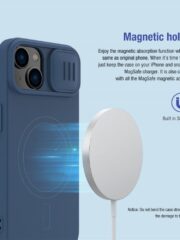 NILLKIN For iPhone 15 Liquid Silicone Cover Slide Camera Lid Phone Case | Compatible with MagSafe by The Case Factory