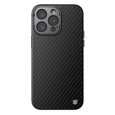 NILLKIN Carboprof Aramid Fiber Case for iPhone 15 Pro Max Kickstand Phone Cover | Compatible with MagSafe As Shown iPhone 15 Pro Max by The Case Factory