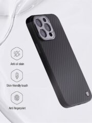 NILLKIN Carboprof Aramid Fiber Case for iPhone 15 Pro Max Kickstand Phone Cover | Compatible with MagSafe by The Case Factory