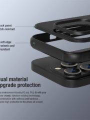 NILLKIN Frosted Shield Pro for iPhone 15 Pro Case Drop-proof Phone Cover | Compatible with MagSafe by The Case Factory