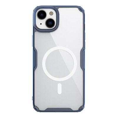 NILLKIN Nature Pro Series for iPhone 15 Clear Phone Case Magnetic Cover | Compatible with MagSafe Blue iPhone 15 by The Case Factory