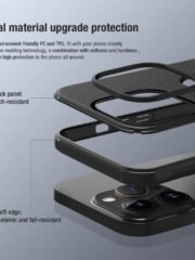 NILLKIN Super Frosted Shield Pro for iPhone 15 Pro Phone Case PC Matte Phone Cover (Logo Hole Design) by The Case Factory