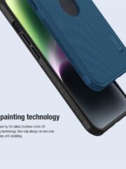 NILLKIN Super Frosted Shield Pro for iPhone 15 Case Anti-scratch Matte Phone Cover (Logo Hole Design) by The Case Factory
