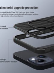 NILLKIN Super Frosted Shield Pro for iPhone 15 Case Anti-scratch Matte Phone Cover (Logo Hole Design) by The Case Factory