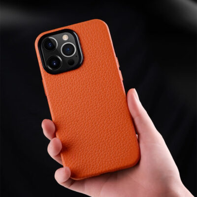 MELKCO For iPhone 15 Pro Case Premium Genuine Cow Leather Phone Cover | Compatible with MagSafe by The Case Factory